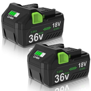 VANKO �݊� �n�C�R�[�L 36v �o�b�e���[ BSL36A18 2�� 36v/3.0Ah 18v/6.0Ah �}���`�{���g�~�d�r �����ؑ� ���|�I�ȃp���[ ���� �n�C�R�[�L �o�b�e���[ BSL36A18/BSL36B18�ȂǂɌ݊��\ LED�c�ʕ\�� BMS�ی��H