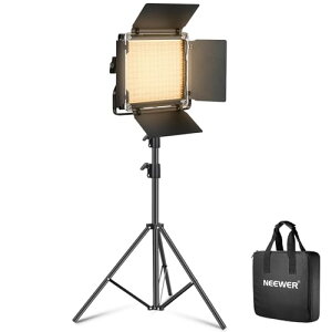 NEEWER 660 LED�r�f�I���C�g�ƃX�^���h�L�b�g �B�e�p���C�g 40W ���P�x CRI96+ 3300lux/1m 3200K-5600K�F���x ��F 0-100�������\ 660��LED�r�[�Y U�u���P�b�g�A�o�[���h�A�Ǝ��[�P�[�X�t��