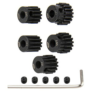 5������A�X�`�[�� 48P 3.175mm�s�j�I���E�M�A�Z�b�g 13T 14T 15T 16T 17 ��t��3.175 mm�i1/8�C���`�j�AArrma HPI Kyosho Losi Axial Traxxas Tamiya Associated 1/10 �J�[ �����X�^�[�E�g���b�N�E�o�M�[ �ƌ݊�������