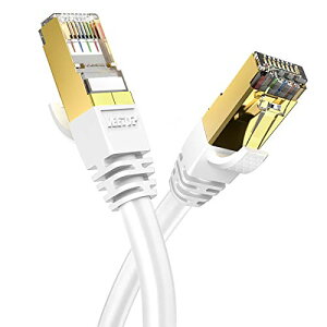 4m Veetop CAT8 LAN�P�[�u�� �J�e�S��8 ������ �M�K�r�b�g 40Gbps 2000MHz SFTP 26awg ���d�V�[���h �����b�L RJ45 �R�l�N�^ �ܐ܂�h�~ �h�� ��R ���O ���f�� PS3 PS4 ps5 Xbox���ɗL��lan�P�[�u�� (4m-1�{, ����)