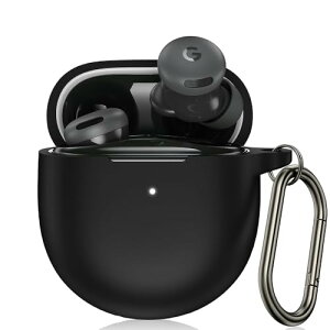 ELYBYYLE for Google Pixel Buds 2A �P�[�X �\�j�[ ���C�����X �C���[�z�� Google Pixel Buds 2A �p�V���R���ی�P�[�X �L�Y�h�~ �ϏՌ� �h�� �h�o �����h�~ �����[�d�\ �ی�P�[�X �u���b�N