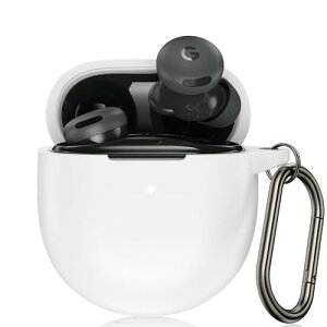 ELYBYYLE for Google Pixel Buds 2A �P�[�X �\�j�[ ���C�����X �C���[�z�� Google Pixel Buds 2A �p�V���R���ی�P�[�X �L�Y�h�~ �ϏՌ� �h�� �h�o �����h�~ �����[�d�\ �ی�P�[�X �z���C�g