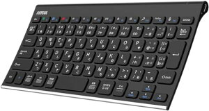 Arteck ���C�����X�L�[�{�[�h ���{��z�� �}���`�f�o�C�X �X�e�����X�X�`�[�� Bluetooth �L�[�{�[�h �����^�т₷���f�U�C�� Bluetooth iOS, Android, Windows�^�u���b�gPC �X�}�[�g�t�H���Ƃ̌݊������� 