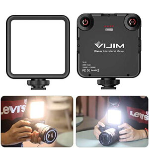 Ulanzi VL-81 LED�r�f�I���C�g ���^ �[�d�� 3000mAh Type-C 3200k-5600k CRI95+ �F���x�����\ �X�}�[�g �J�������C�g �⏕�Ɩ� �B�e�p���C�g DJI Osmo Pocket Action Mobile 3 Gopro Hero 8/7/6/5 iPhone Samsung Canon Nikon Sony