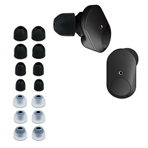 kwmobile 14x �C���[�`�b�v Sony WF-1000XM3 / WF-1000XM4 / WF-1000XM5 �C���[�s�[�X - �p 4�̃T�C�Y �Z�b�g - �V���R�� �C���z���L���b�v