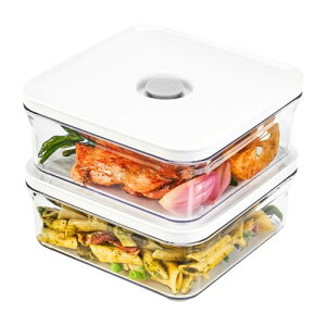 VAKUEN �v���~�A���^��ۑ��e�� �~�j�Z�b�g �o���u�ŕ֗��J�� BPA�t���[ 100%�R��h�~ ��^��ۑ��̗e������ő�5�{�����H�i��V�N�ɕۑ��\ (0.8L 2��)