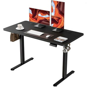 ERGOMAKER ���~�f�X�N��120cm×���s60cm �������~�͈�73-118CM �X�^���f�B���O�f�X�N �㉺���~ �d�����~�f�X�N �������߃f�X�N �d�����~�� �� �|���t�b�N�t�� �É����[�^�[�̗p �Q�[�~���O�f�X�N ��