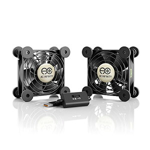 AC Infinity MULTIFAN S5 �É� 2��1�g 80mm USB Fan ��p�t�@�� UL�F��ς� ��M�@ DVR �v���C�X�e�[�V���� �p�\�R�� �L���r�l�b�g ��p �f���A���o�[�W����