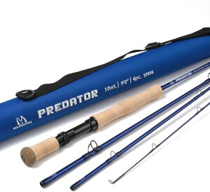 M MAXIMUMCATCH Maxcatch Predator �W���E�\���g�E�H�[�^�[�p �t���C���b�h �i 4�s�[�X�j �傫�ȋ���_�� �C�ނ�� (�V�[�u���[, 10�E�F�C�g9ft 4�s�[�X)