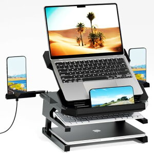 Olmaster �m�[�g�p�\�R���X�^���h �}���`�A���O�� ���߉\ �|�[�^�u�� �܂肽���ݎ� �m�[�g�p�\�R���X�^���h �M�ʋC �l�ԍH�w �f�X�N�p MacBook Air Pro Surface �m�[�g�p�\�R�� 9-15.6�C���` (BLACK-2�d