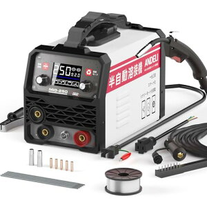 ANDELI �������n�ڋ@ 120A�m���K�XMIG/�A�[�N�n��/lift TIG 100V/200V���p �C���o�[�^�[�����n�ڋ@ MIG�n�� ������ LED�X�N���[�� MIG-250MINI