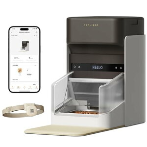PETLIBRO �������a�� ������������ �a���� �H�� RFID ���C�g�t����փ^�O �^�O���ʂƍ쓮 �ʊǗ� 5G Wi-Fi �A�v������\ �����h�~ 1���H�ݒ�\ �L�p 3L�e�� �S�[���f���E�B�[�N�����