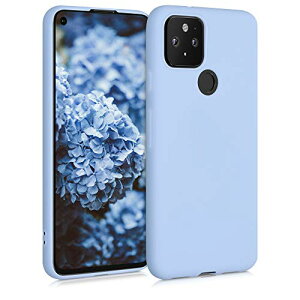kwmobile �X�}�z�P�[�X Google Pixel 5 �P�[�X - �ϏՌ� ����~�� �\�t�g TPU �V���R�� - ���C�g�u���[�}�b�g