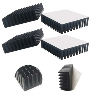 CTRICALVER �q�[�g�V���N �M�`���� �M�\���΍� L40mm X W40mm X H11mm 4���� �u���b�N ��p�t�B�� �A���~�j�E���� ���M�� �t�@�C�A �e���r DIY�L�b�g IC�`�b�v MOSFET ��H��� �n�C�p���[LED�A���v�ɓK