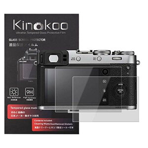 kinokoo �t���ی�t�B���� �x�m Fujifilm �f�W�^���J���� X100F/X100T ��p �d�x9H �����ߗ� �ώw�� �C�A���� �����K���X ����0.3mm 2���Z�b�g �W���N���X�t��(X100F/X100T��p)