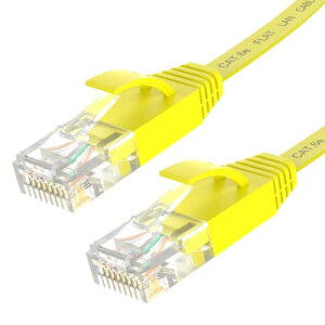 GSPOWER �t���b�gLAN�P�[�u�� CAT6e 1m �C�G���[ RJ45�R�l�N�^ �����C�[�T�l�b�g 250MHz �ő�1Gbps PlayStation �e���r ���[�^�[ Xbox �v�����^�[ �_�� �ϋv�݌v �h�A��OK �H�꒼�� �c���܂�h�~ �J�e�S���[6