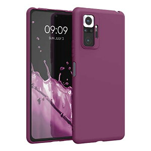 kwmobile �X�}�z�P�[�X Xiaomi Redmi Note 10 Pro �P�[�X - �ϏՌ� ����~�� �\�t�g TPU �V���R�� - �}�[���^�p�[�v��
