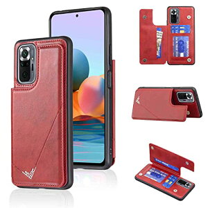 �yAnrek�z�݊��� XIAOMI REDmi Note 10 Pro Max �p �V�^ �w�� �J�[�h�P�[�X�i���b�h) ���b�h�~�[�m�[�g�e�� �v�� �X�}�z�P�[�X �J�[�h���[ ���u���@�\ �g�уJ�o�[ �V���I�~note10pro RED