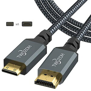 Twozoh Mini HDMI to HDMI�P�[�u�� 3M, 4K 60Hz UHD Mini-HDMI�I�X-HDMI�I�X�ϊ��P�[�u��,HDMI �P�[�u�� �^�C�vC (HDMI�~�j)