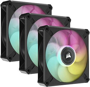 CORSAIR ML120 RGB ELITE�AAirGuide �t�� 120mm ���C���㎮ RGB �t�@���A3 �p�b�N CO-9050112-WW(Lighting Node CORE �t��)