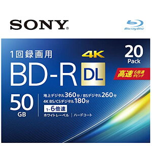 �\�j�[ �u���[���C�f�B�X�N BD-R DL 50GB (1��������n�f�W��6����) 1��^��p 20������ 6�{���_�r���O �P�[�X�t�� 20BNR2VJPS6