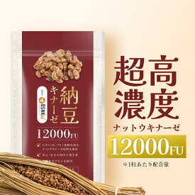 ナットウキナーゼ 12000FU/日（1日1粒）30日分 サプリ 納豆キナーゼ nattokinase 耐酸性カプセル 国産 日本製 Herbase（ハーベース）