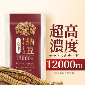 ナットウキナーゼ 12000FU/日（1日1粒）30日分 サプリ 納豆キナーゼ nattokinase 耐酸性カプセル 国産 日本製 Herbase（ハーベース）