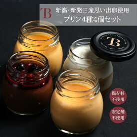 お中元 ギフト プリン お取り寄せ 贅沢 新潟新発田産思い出卵使用　プリン4種【4個セット】 バニラ／トリュフ／エスプレッソ／ チョコムース 高級 ギフト スイーツ お菓子 洋菓子 新潟 お土産 個包装 誕生日 贈答品 手土産　燕三条bit