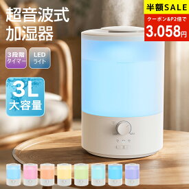 ★2個購入限定1700円クーポンで3,058円★2026最新モデル 加湿器 加湿器 卓上 超音波大容量 上部給水 アロマ 3重除菌3段階調整 お手入れ簡単 LEDライト 次亜塩素酸水 吹出口360°回転 18畳対応 静音省エネ 空焚き防止 床置き/オフィス/部屋/美肌/乾燥/ウィルス/風邪