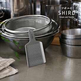 【ツボエ 公式】おろし金 ツボエ の おろし金 SHIRO 薬味おろし金 Sサイズ / 幅6cm 奥行き10cm 高さ0.50cm 70g / 本体 21-0 ステンレス製 メーカー公式 品番 TYO-070