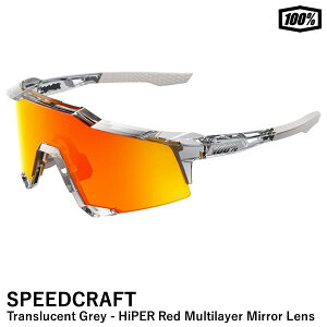 �y���������z100%�i�����n���h���b�h�j 60007-00050 SPEEDCRAFT Translucent Grey - HiPER Red Multilayer Mirror Lens �X�s�[�h�N���t�g �T���O���X