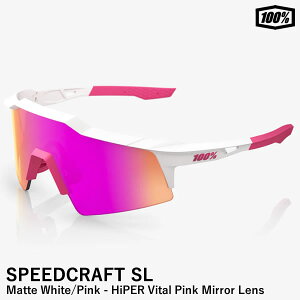 �y���������z100%�i�����n���h���b�h�j 60008-00027 SPEEDCRAFT SL Matte White/Pink - HiPER Vital Pink Mirror Lens �X�s�[�h�N���t�g �T���O���X