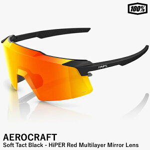 �y���������z100%�i�����n���h���b�h�j 60032-00010 AEROCRAFT Soft Tact Black - HiPER Red Multilayer Mirror Lens �T���O���X �G�A���N���t�g