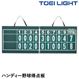 【あす楽対応】トーエイライト（TOEI LIGHT） B-2467 ハンディー野球得点板 折りたたみ式 マグネット数字板付き 黒板塗装 チョーク利用可能 スコアボード 20%OFF 野球 2024SS