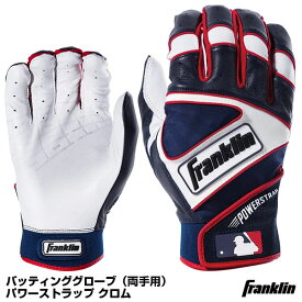 【あす楽対応】＜メール便対応＞フランクリン（Franklin） 20462 バッティング手袋 両手用 パワーストラップ POWERSTRAP バッティンググローブ 野球
