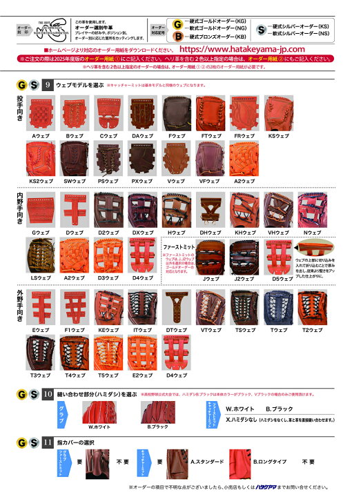 楽天市場】＜受注生産＞ハタケヤマ（HATAKEYAMA） 硬式用キャッチャー 
