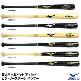 【あす楽対応】ミズノ（MIZUNO） 2TW028 硬式用木製バット 竹バット ビクトリーステージ バンブー BAMBOO 実打可能トレーニングバット 2TW02800 2TW02830 2TW02840 2TW02850 限定品 ≪特価≫