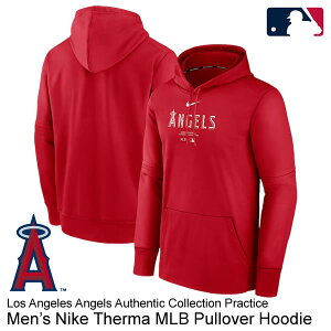yziCLiNIKEj vI[o[t[fB[  T[XEG[X Therma Performance Pullover Hoodie MLB Los Angeles Angels Authentic Collection NAC3-163N-ANG-J37 p[J[ 싅
