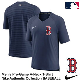 【あす楽対応】＜メール便対応＞ナイキ（NIKE）　Tシャツ　ボストン・レッドソックス　Men’s Pre-Game V-Neck T-Shirt　MLB Boston Red Sox　NKM9-44B-BQ-ITB　野球用品　2022SS