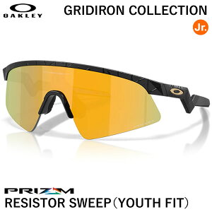 �y���������zOAKLEY�i�I�[�N���[�j OJ9015-1328 RESISTOR SWEEP Youth Fit GRIDIRON COLLECTION ���W�X�^�[�X�E�B�[�v ���[�X�t�B�b�g Prizm 24K-Matte Black Splatter �W���j�A�p�T���O���X �L�b�Y���� 9009