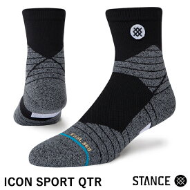 【あす楽対応】STANCE（スタンス） A459A21SQB ソックス ICON SPORT QTR クォーター UNISEX 高機能ソックス 20%OFF 野球