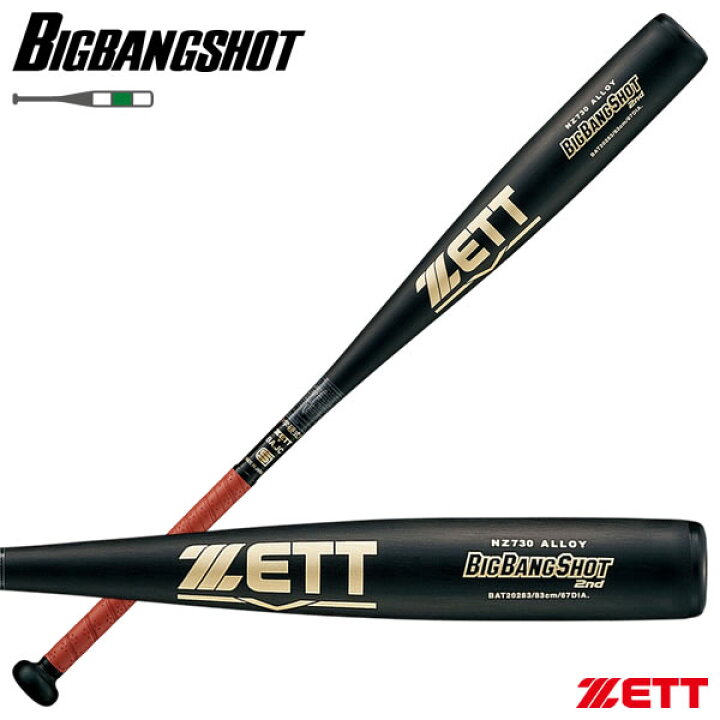 楽天市場】ゼット（ZETT） BAT20284 中学硬式金属製バット ビッグバン 