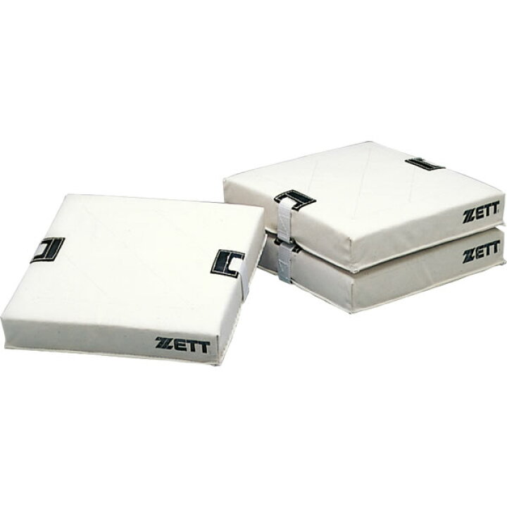 楽天市場】ゼット（ZETT） ZBV11 軟式用フトンベース 3枚1組 塁ベース 