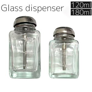 �K���X�f�B�X�y���T�[ �l�C�������[�o�[���� 180ml 120ml �l�ߑւ��e�� �K���X�� �v�b�V���� �{�g�� �|���v �n�� �����t ���ŉt �A�Z�g��