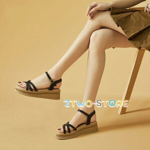 厚底 サンダル レディース ウェッジソール スエード調 コンフォート ハイヒール ウェッジヒール スポーツサンダル 美脚 春 夏 痛くない シューズ 大きいサイズ