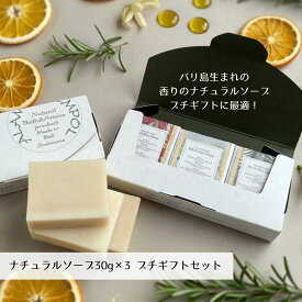 1,000円ポッキリ ギフトに最適！ いい香り 石鹸 石けん せっけん ライスパウダー配合 ライスソープ プチギフト 30g×3種各1個 アランセンポール 固形 ギフト用 化粧 バリ島 プレゼント ナチュラル 無添加 オーガニック ボディソープ ハンドソープ