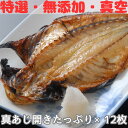 【送料無料】沼津干物セット(無添加ひもの詰め合わせ)特選真あじ（100g）12枚セット
