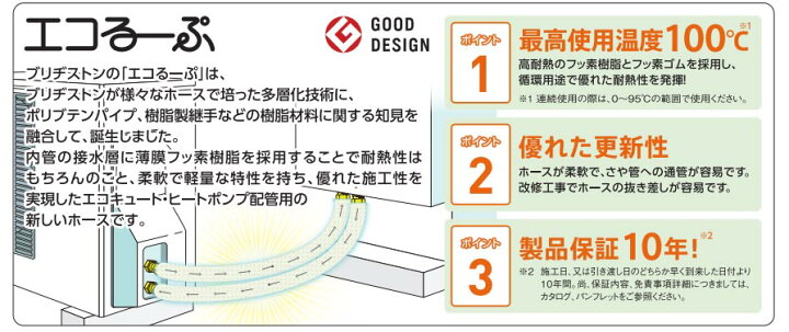 楽天市場】ブリヂストン ELP10A－3 エコるーぷ 3mパック : 継手屋