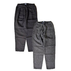 【 CWORKS Glass French China Easy Pants 】シーワークス グラス フレンチチャイナ イージーパンツ リネン メンズ メンズファッション ブランド（ FINE CREEK Fine Creek Leathers FINE CREEK&CO MOSSIR CWORKS ） （Denim）（Black）[CWPT013]