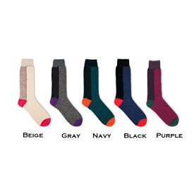 DECKA QUALITY SOCKS - Alpaca Boucle Socks | Multi Color デカ クオリティーソックス （Beige）（Gray）（Black）（Navy）（Purple）[BNB × de-25-2]